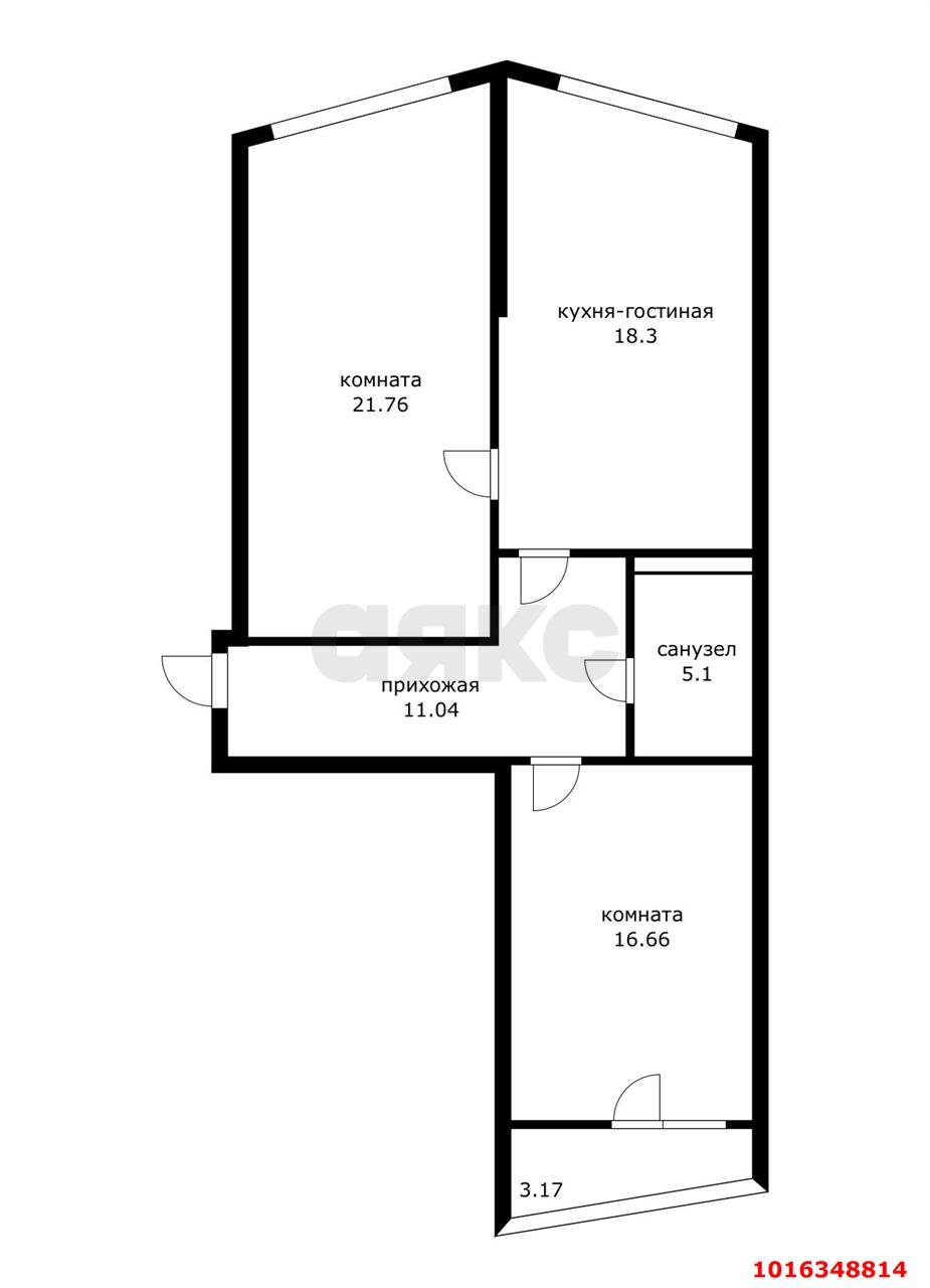 Фото №15: 2-комнатная квартира 73 м² - Краснодар, Прикубанский внутригородской округ, Панорама, мкр. ЖК Гарантия, ул. Восточно-Кругликовская, 42/3к2