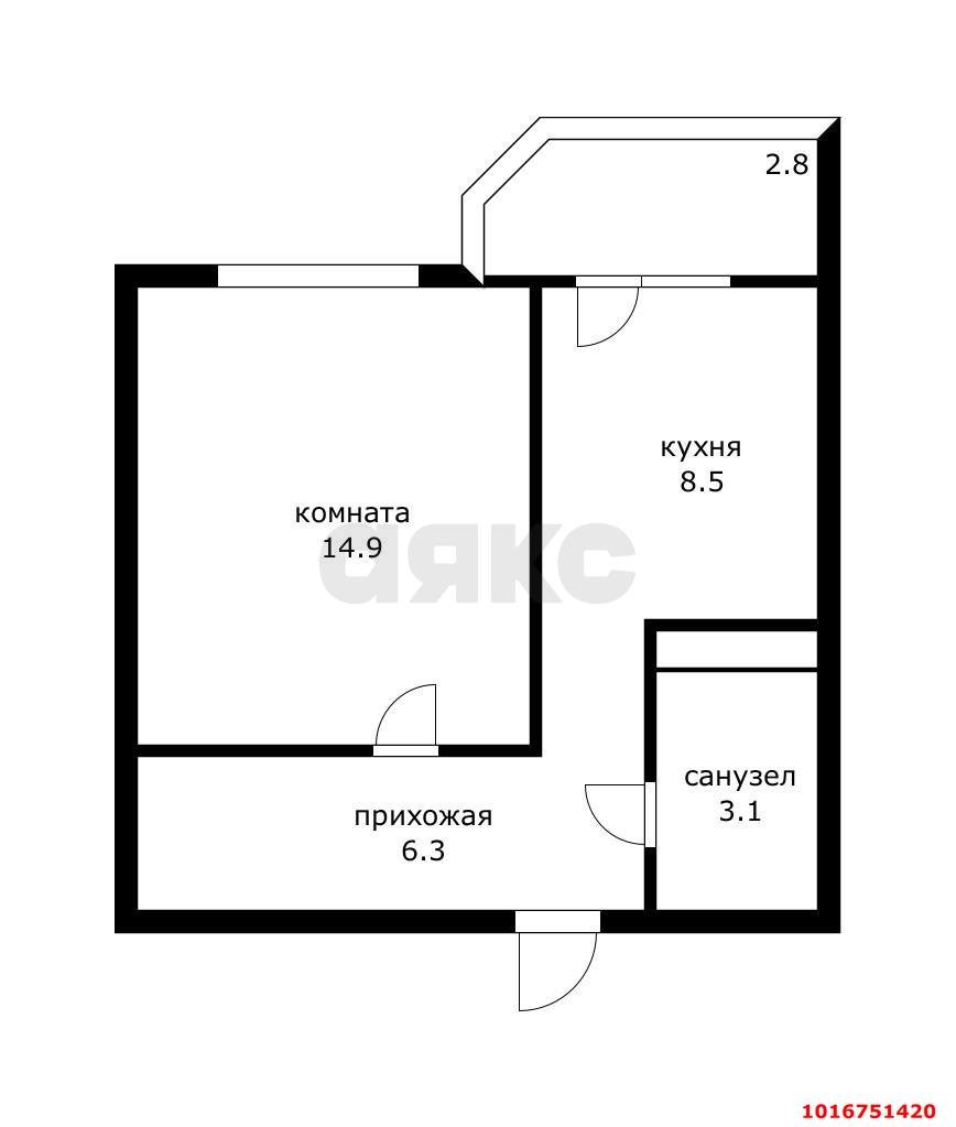 Фото №12: 1-комнатная квартира 35 м² - Краснодар, Прикубанский внутригородской округ, мкр. жилищно-строительный кооператив Сити, ул. Почтовое отделение 73, лит2