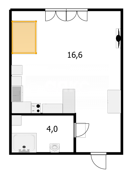 Фото №9: Студия 20 м² - Супсех, ул. Солнечная, 23