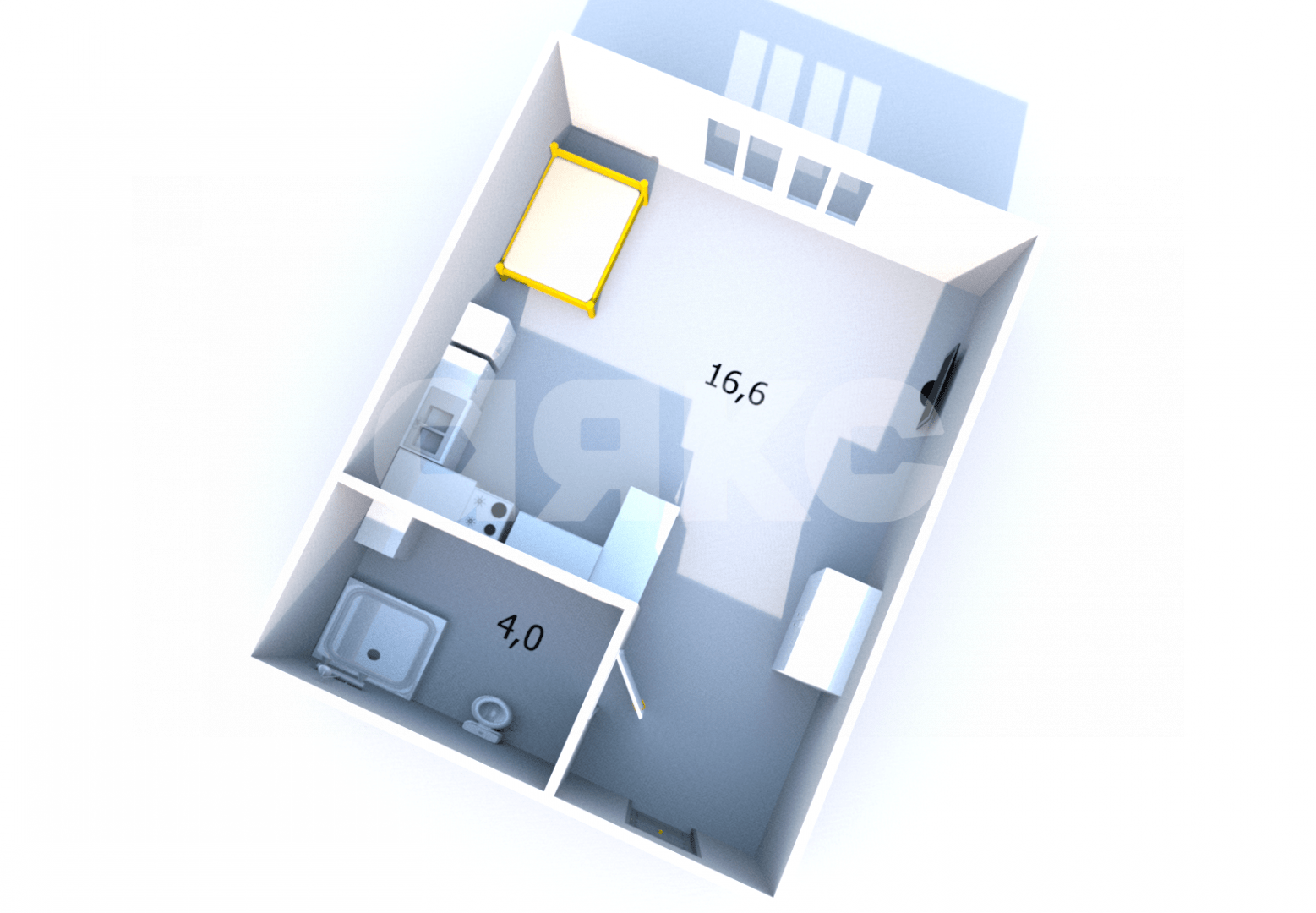 Фото №8: Студия 20 м² - Супсех, ул. Солнечная, 23