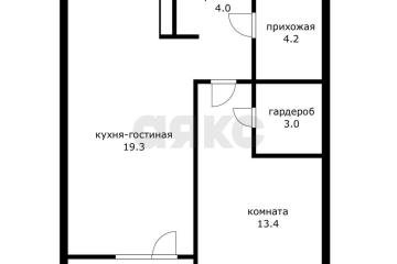 Фото №4: 1-комнатная квартира 47 м² - Краснодар, мкр. ЖК Эрмитаж, ул. им. Мурата Ахеджака, 26