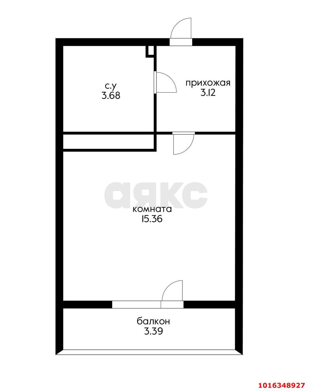 Фото №2: Студия 26 м² - Краснодар, Прикубанский внутригородской округ, мкр. жилой комплекс Зелёный театр, ул. Западный Обход, 39/1к2
