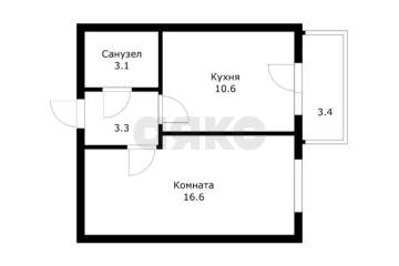Фото №3: 1-комнатная квартира 39 м² - Новая Адыгея, мкр. жилой комплекс Дарград, ул. Тургеневское шоссе, 33/3к15
