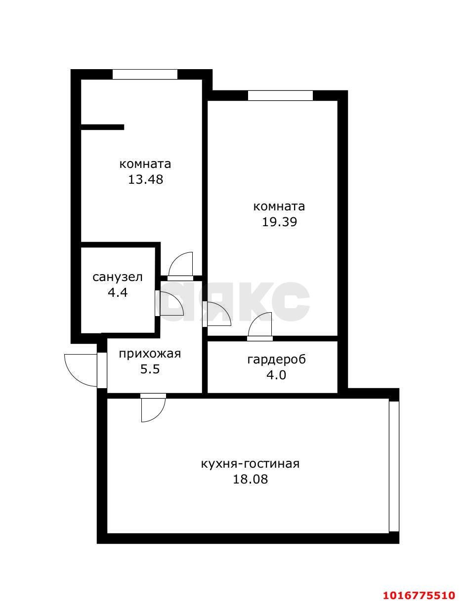 Фото №16: 3-комнатная квартира 60 м² - Краснодар, Прикубанский внутригородской округ, мкр. жилой комплекс Бауинвест, ул. имени 40-летия Победы, 184к3