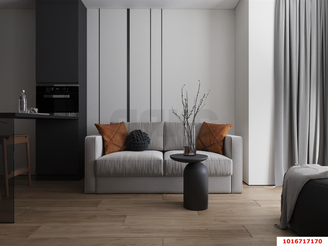 Фото №2: Апартаменты 41 м² - Краснодар, жилой комплекс Skala, Центральный внутригородской округ, Западный внутригородской округ, мкр. Центральный, ул. Северная, 269/3