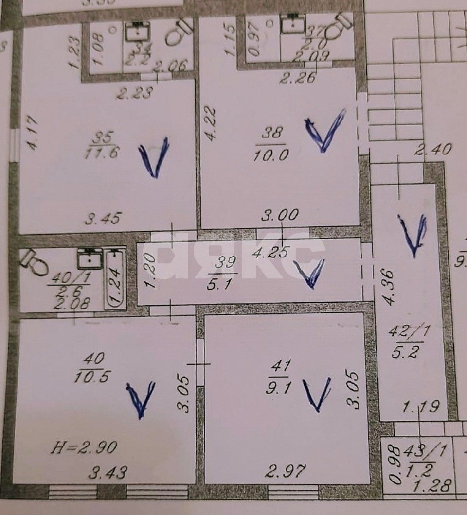 Фото №18: 4-комнатная квартира 85 м² - Анапа, ул. Красноармейская, 29
