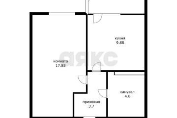 Фото №2: 1-комнатная квартира 39 м² - Краснодар, мкр. Завод Измерительных Приборов, ул. Зиповская, 68