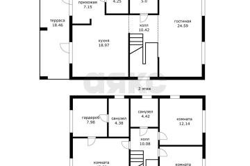 Фото №5: Дом 168 м² - Краснодар, п. коттеджный  Зелёная Долина, ул. Гасконская