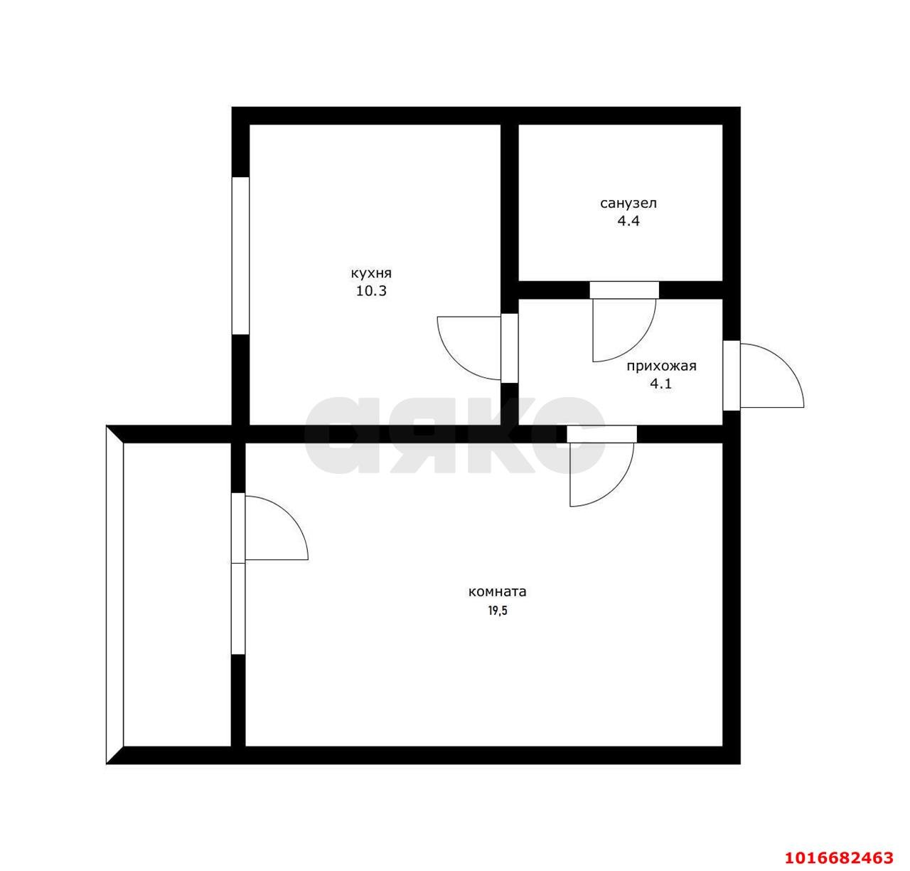 Фото №10: 1-комнатная квартира 37 м² - Краснодар, Прикубанский внутригородской округ, мкр. Московский, ул. имени Николая Семеновича Котлярова, 21