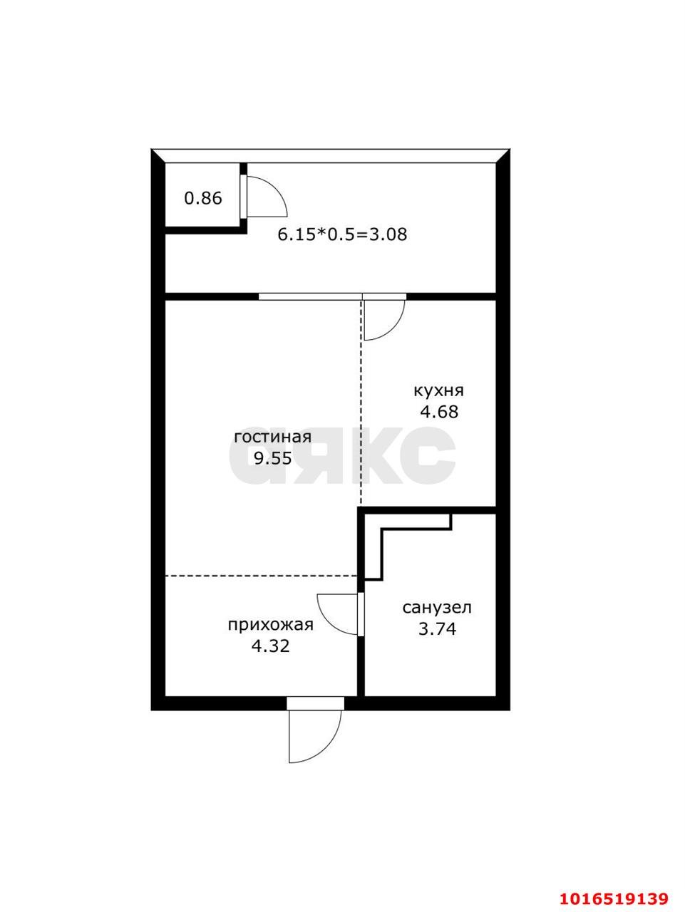 Фото №7: Студия 27 м² - Краснодар, Прикубанский внутригородской округ, мкр. Образцово
