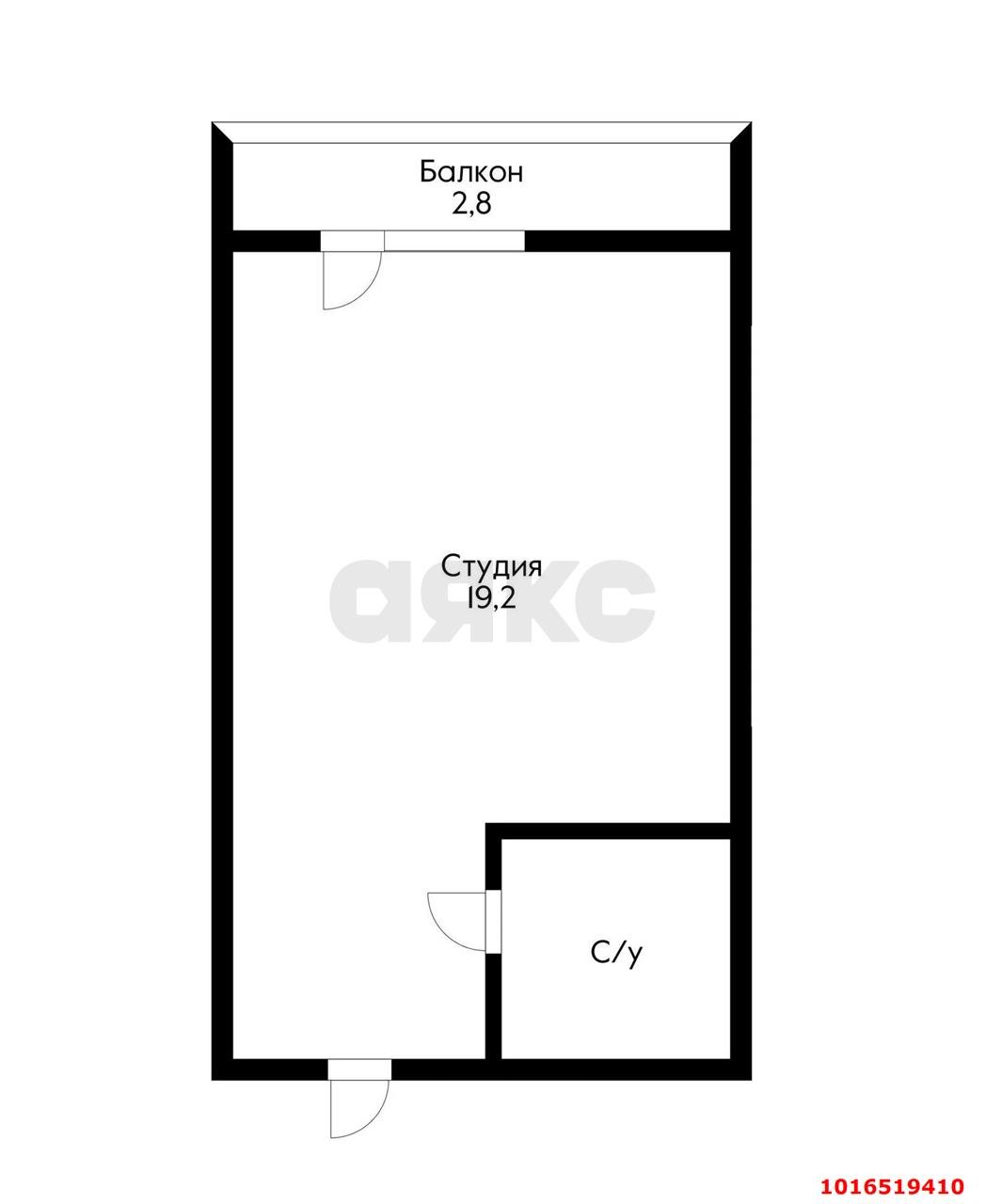 Фото №6: Студия 25 м² - Краснодар, Прикубанский внутригородской округ, мкр. Славянский, ул. Заполярная, 37к5