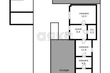 Фото №4: Часть дома 51 м² - Краснодар, мкр. Центральный, ул. Базовская, 43