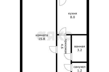 Фото №4: 1-комнатная квартира 33 м² - Краснодар, мкр. Центральный, ул. Кирова, 60