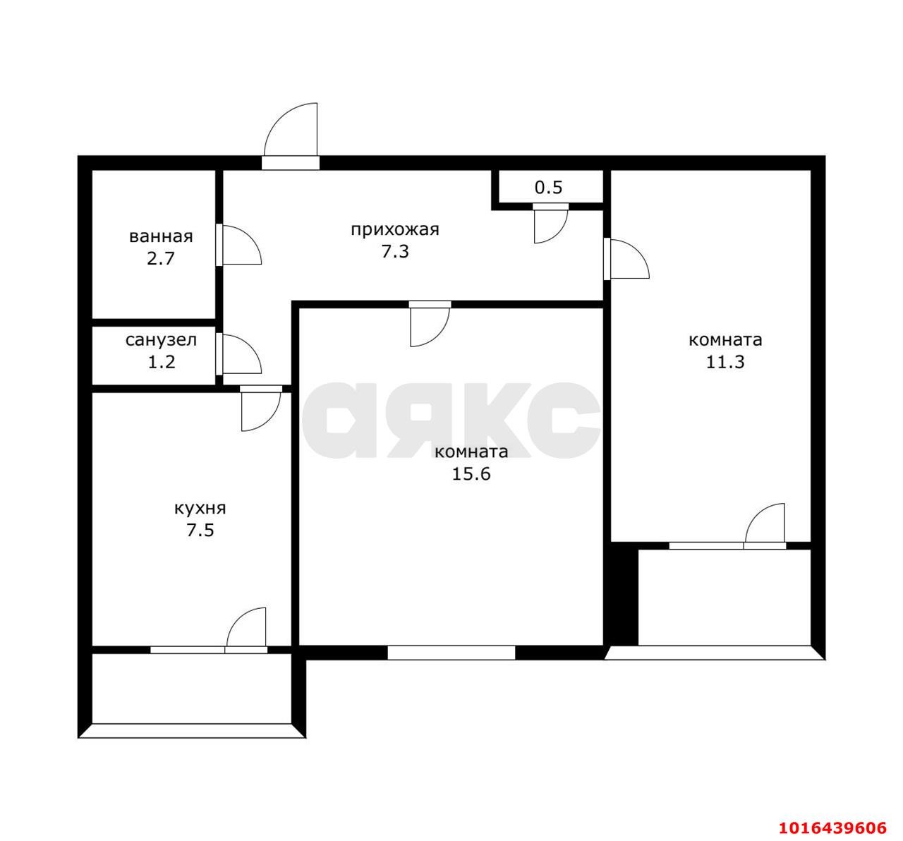 Фото №9: 2-комнатная квартира 46 м² - Краснодар, Карасунский внутригородской округ, мкр. Черёмушки, ул. Старокубанская, 125