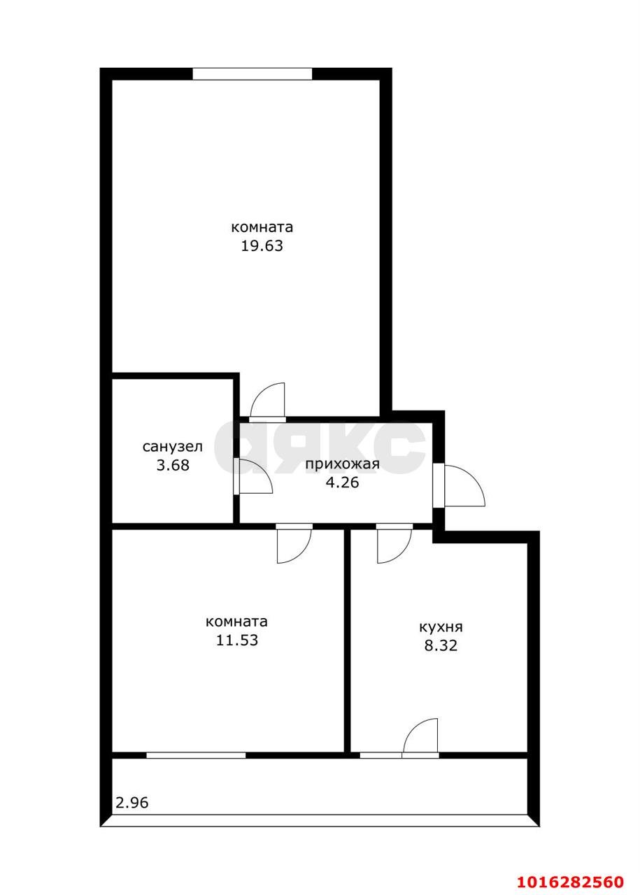 Фото №9: 2-комнатная квартира 50 м² - Краснодар, ул. Лётчика Позднякова, 2
