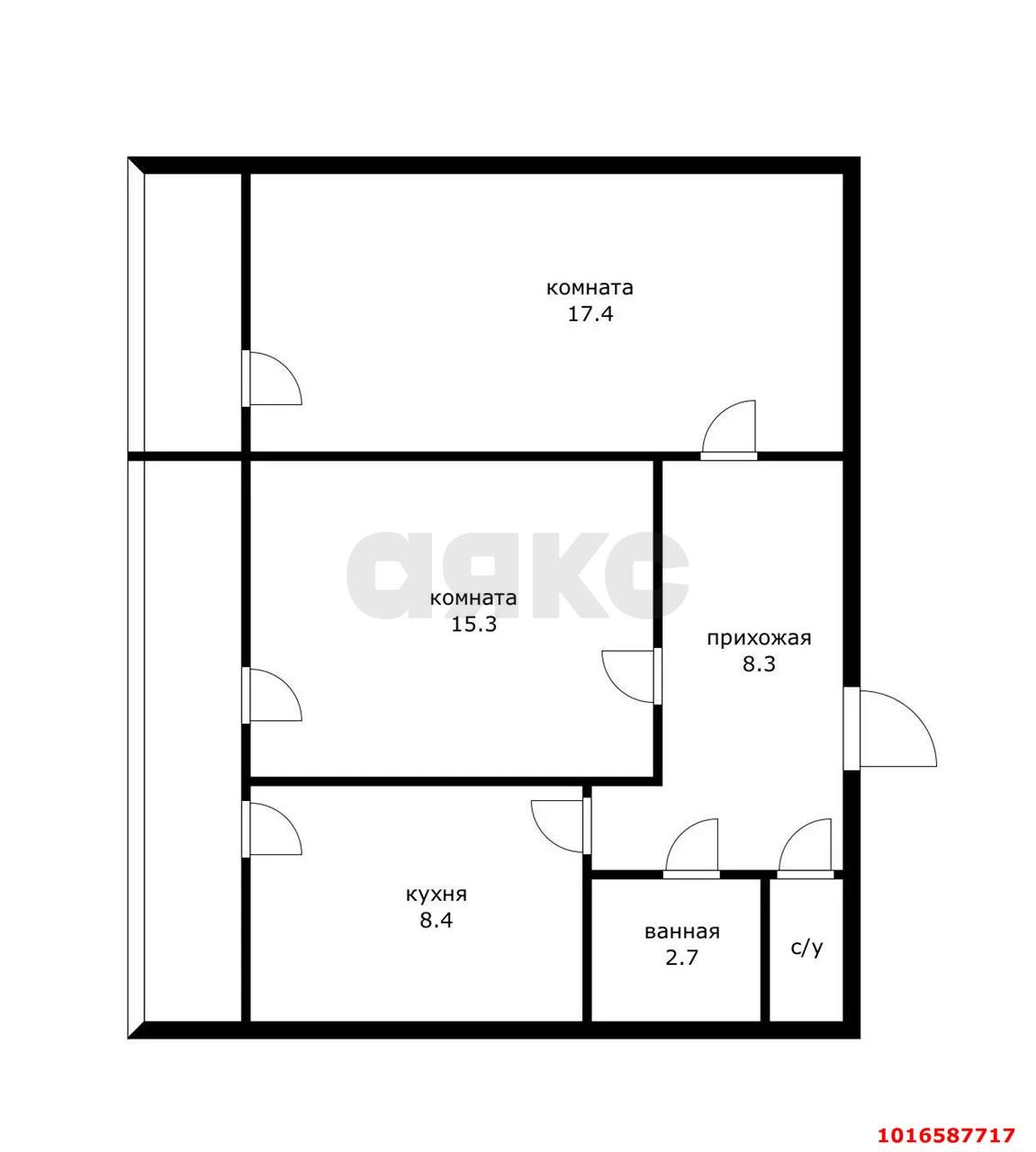 Фото №1: 2-комнатная квартира 58 м² - Краснодар, Карасунский внутригородской округ, мкр. Черёмушки, ул. Ставропольская, 155/1