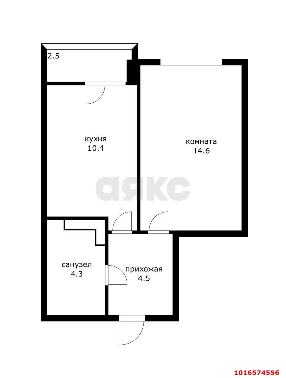 Фото №11: 1-комнатная квартира 33 м² - Краснодар, Прикубанский внутригородской округ, имени Петра Метальникова, мкр. жилой комплекс Инсити, ул. Евгении Жигуленко, 11/2