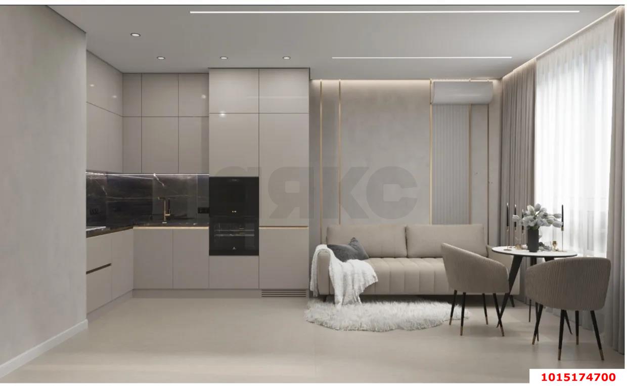 Фото №2: 1-комнатная квартира 36 м² - Краснодар, ЖК Все Свои Вип, Центральный внутригородской округ, Табачная Фабрика, мкр. жилой комплекс Все Свои, ул. Колхозная, 5/2