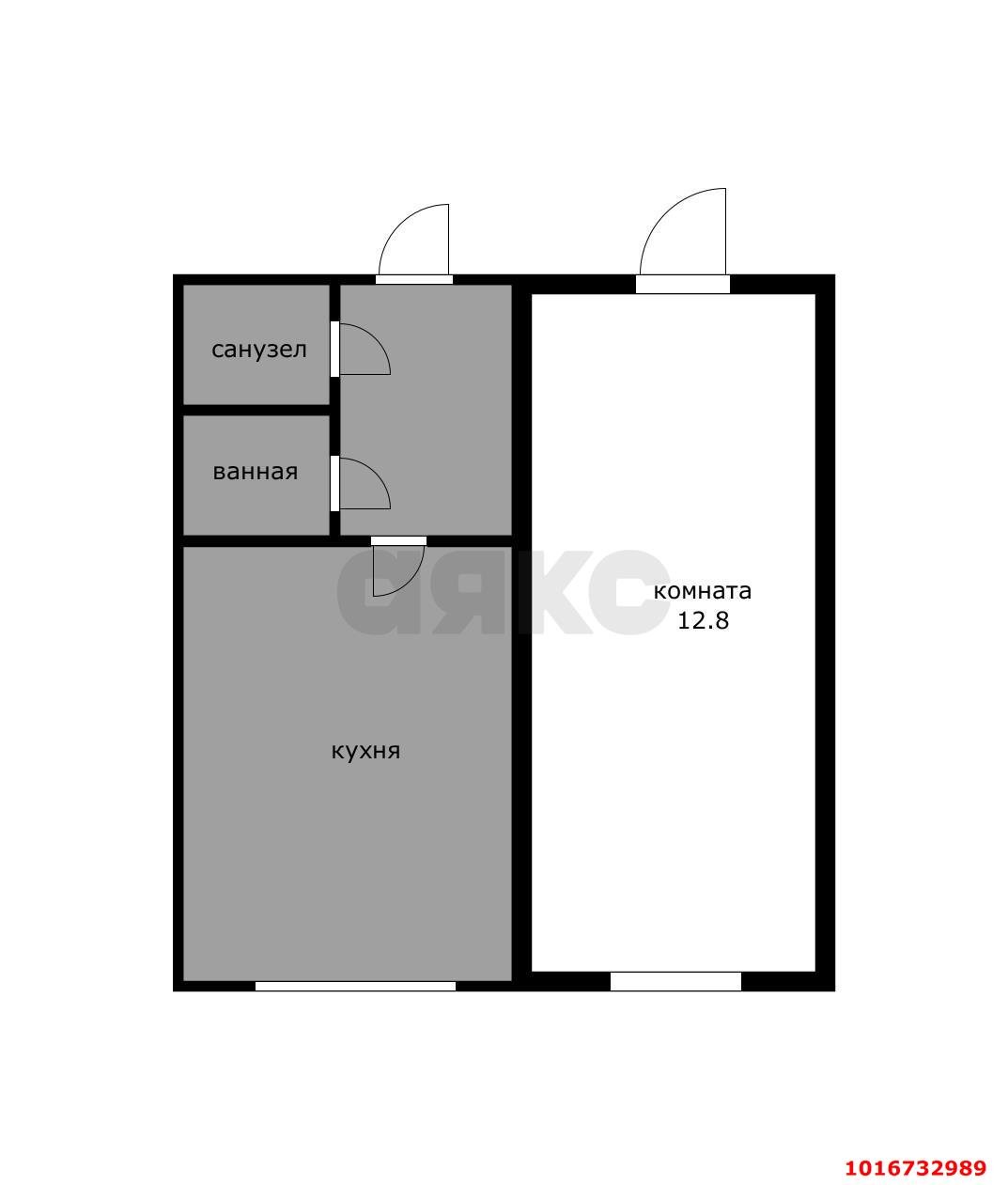Фото №3: Комната 12 м² - Краснодар, Прикубанский внутригородской округ, мкр. имени Н.И. Вавилова, ул. Вавилова, 14