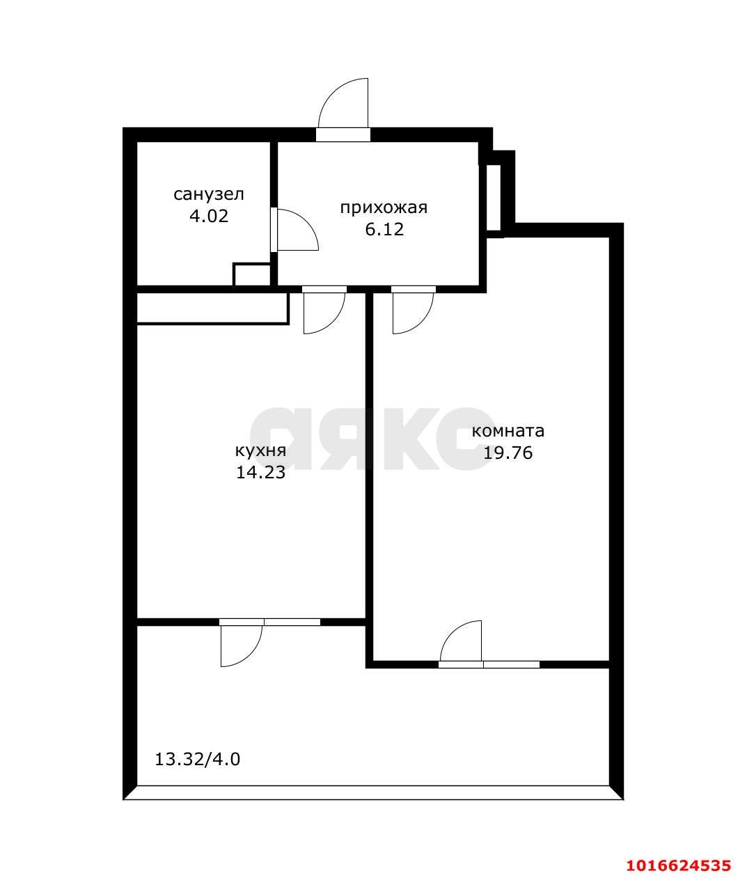 Фото №14: 1-комнатная квартира 56 м² - Краснодар, Центральный внутригородской округ, мкр. Дубинка, ул. Ставропольская, 18