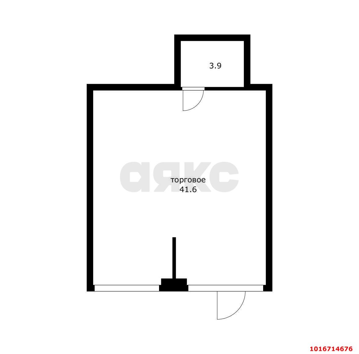 Фото №3: Коммерция 45 м² - Краснодар, Прикубанский внутригородской округ, мкр. жилой комплекс Друзья, ул. имени Генерала Брусилова, 28к3