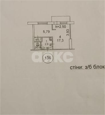 Фото №12: 1-комнатная квартира 22 м² - Мариуполь, Кальмиусский, мкр. 5-й, пр-кт Металлургов, 177