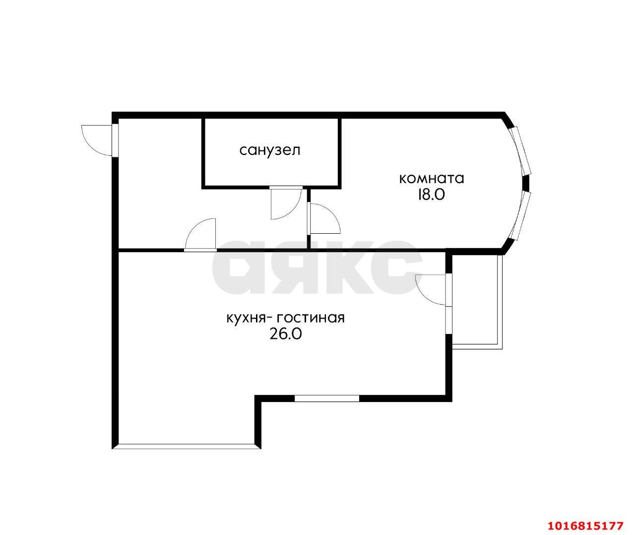 Фото №19: 2-комнатная квартира 57 м² - Горячий Ключ, ул. Бабушкина, 36