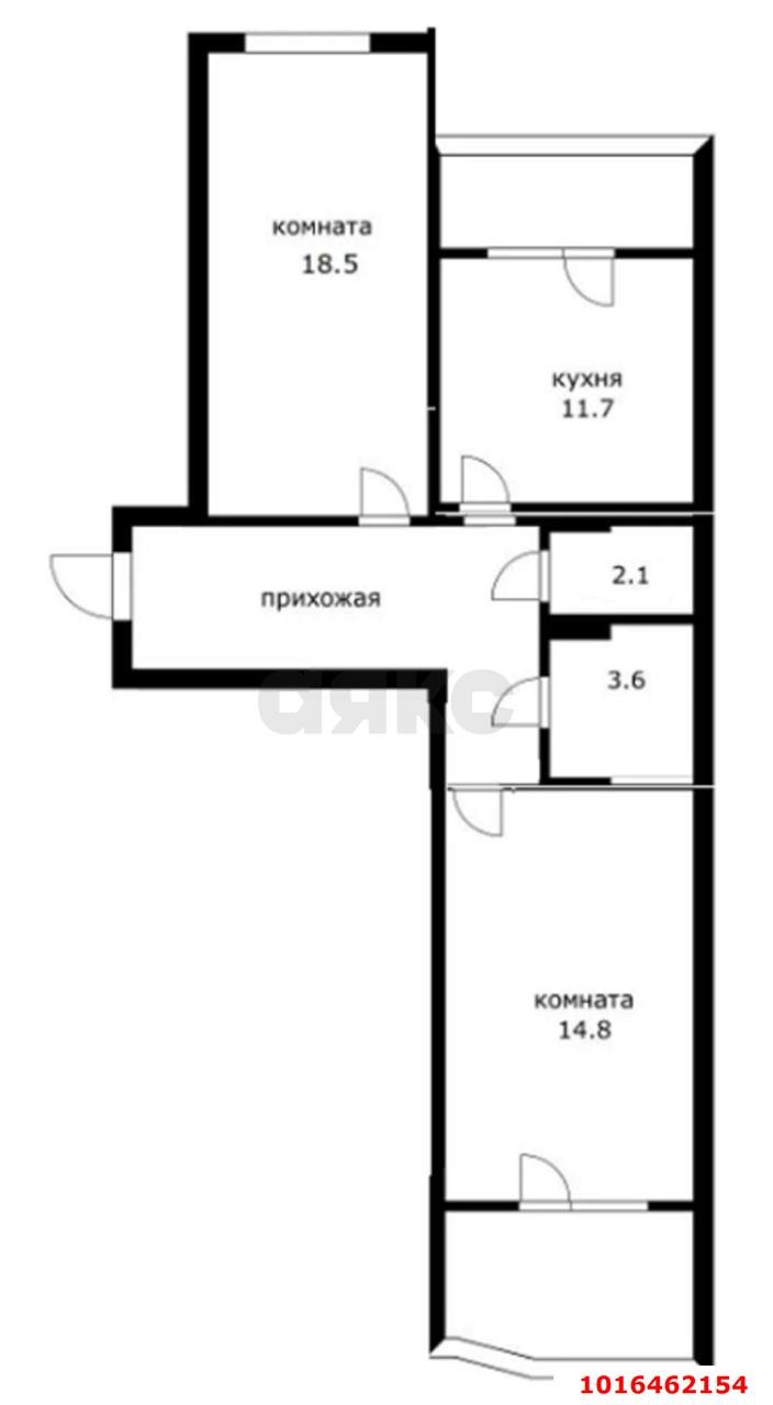 Фото №12: 2-комнатная квартира 63 м² - Краснодар, Прикубанский внутригородской округ, Музыкальный, ЖК Акварели, мкр. имени Петра Метальникова, ул. Петра Метальникова, 3/1к1