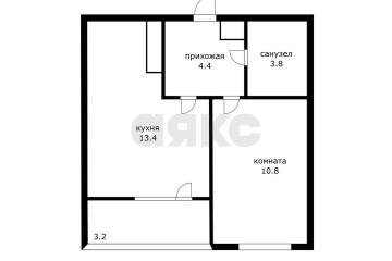 Фото №2: 1-комнатная квартира 32 м² - Краснодар, мкр. Черёмушки, ул. Воронежская, 47/10