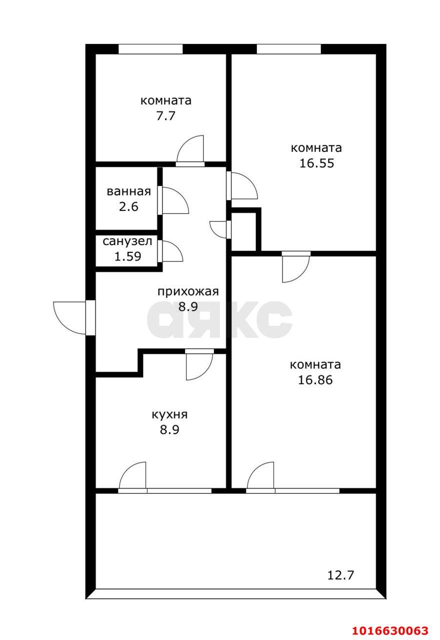 Фото №9: 2-комнатная квартира 63 м² - Голубая Нива, ул. Мира, 69