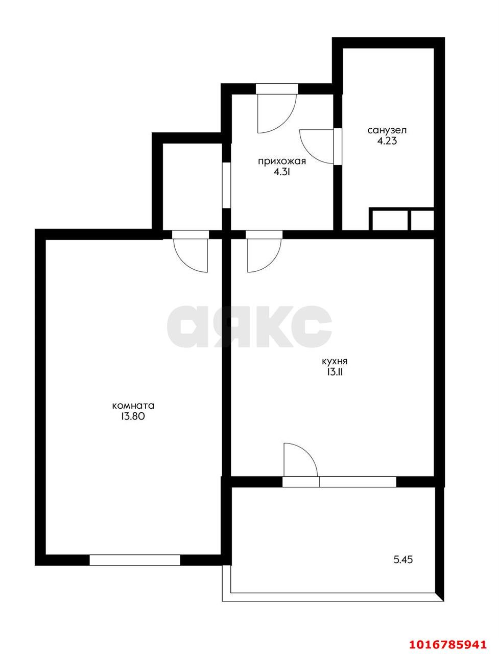 Фото №9: 1-комнатная квартира 35 м² - Краснодар, Карасунский внутригородской округ, Гидростроителей, мкр. жилой комплекс Стрижи