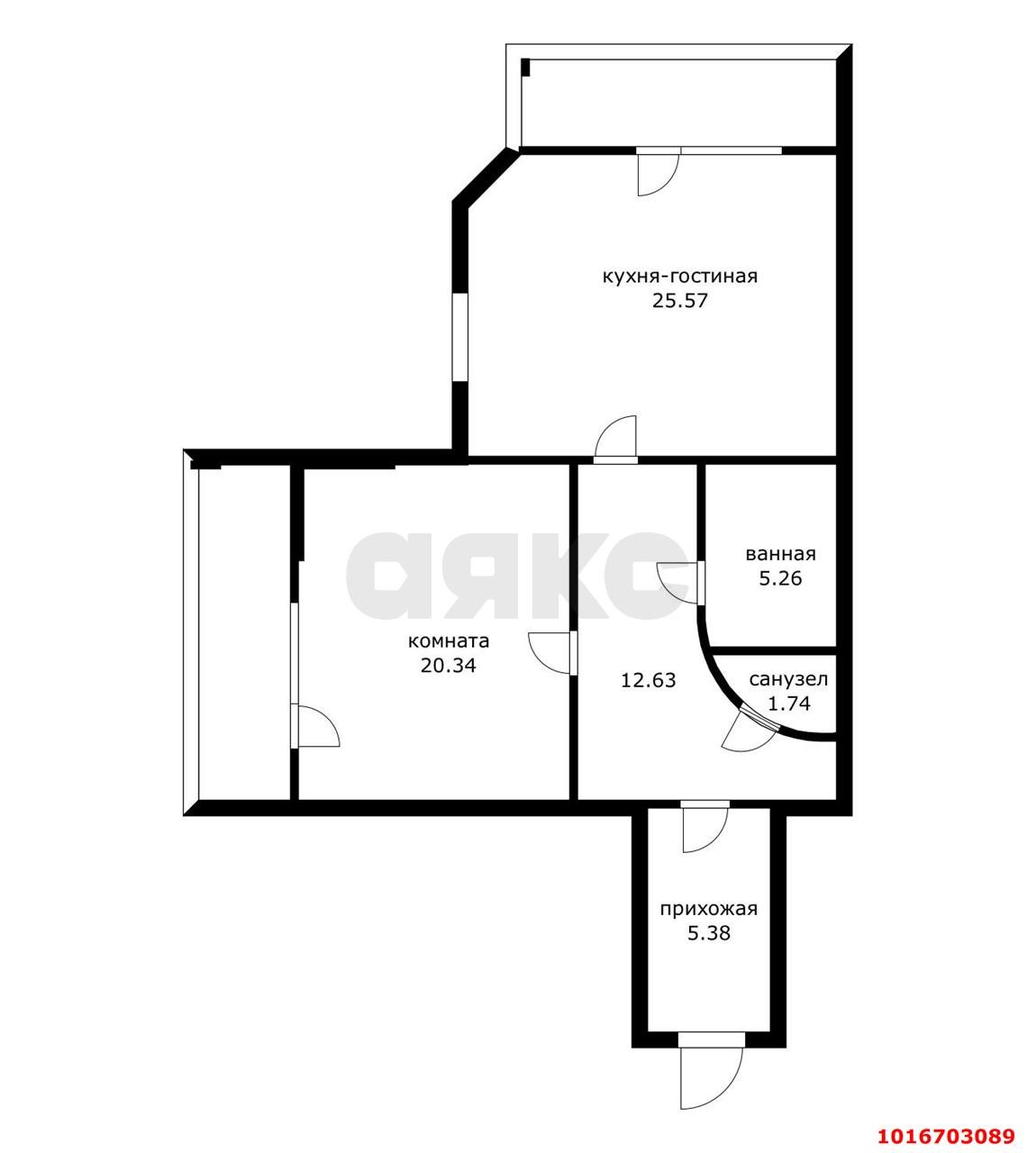 Фото №28: 1-комнатная квартира 85 м² - Краснодар, Прикубанский внутригородской округ, мкр. Восточно-Кругликовский, ул. Восточно-Кругликовская, 54