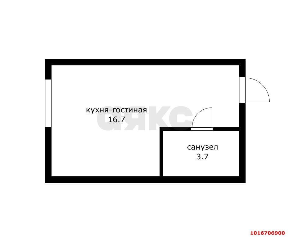 Фото №8: Студия 20 м² - Краснодар, Прикубанский внутригородской округ, Калинино, мкр. Завод Радиоизмерительных Приборов, пер. Гаражный, 12/3к5