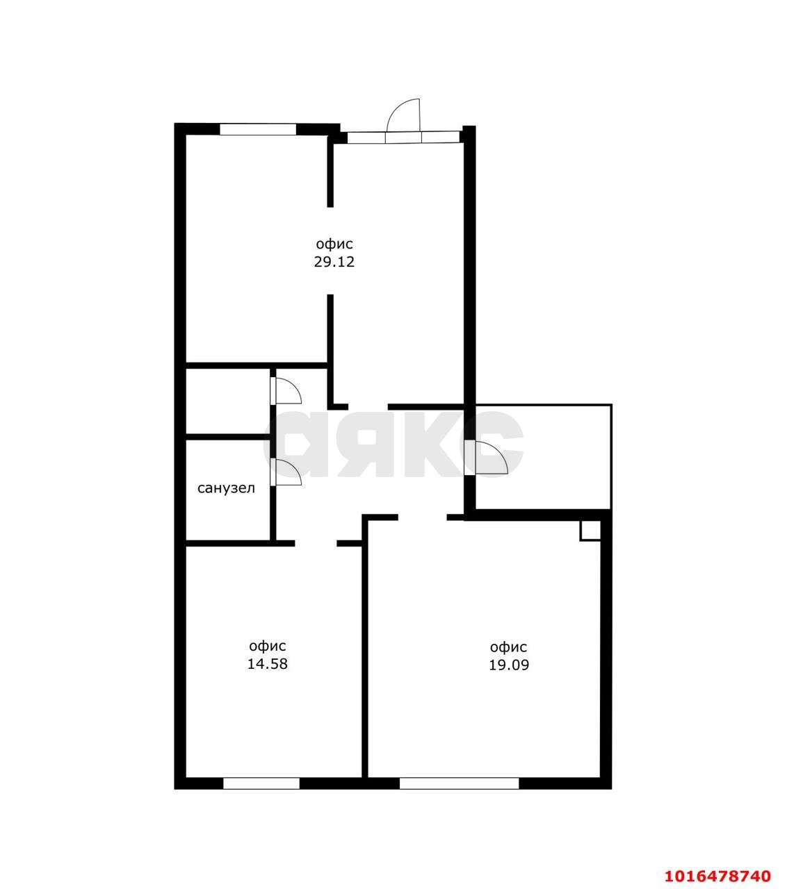 Фото №8: Коммерция 84 м² - Краснодар, жилой комплекс Свобода, Прикубанский внутригородской округ, мкр. Краевая Клиническая Больница, ул. Домбайская, 55