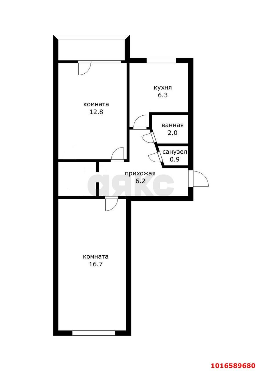 Фото №13: 2-комнатная квартира 50 м² - Краснодар, Западный внутригородской округ, мкр. Фестивальный, ул. имени Тургенева, 132