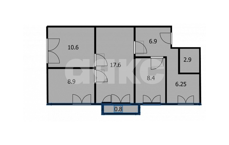 Фото №21: 4-комнатная квартира 62 м² - Анапа, ул. Новороссийская, 308