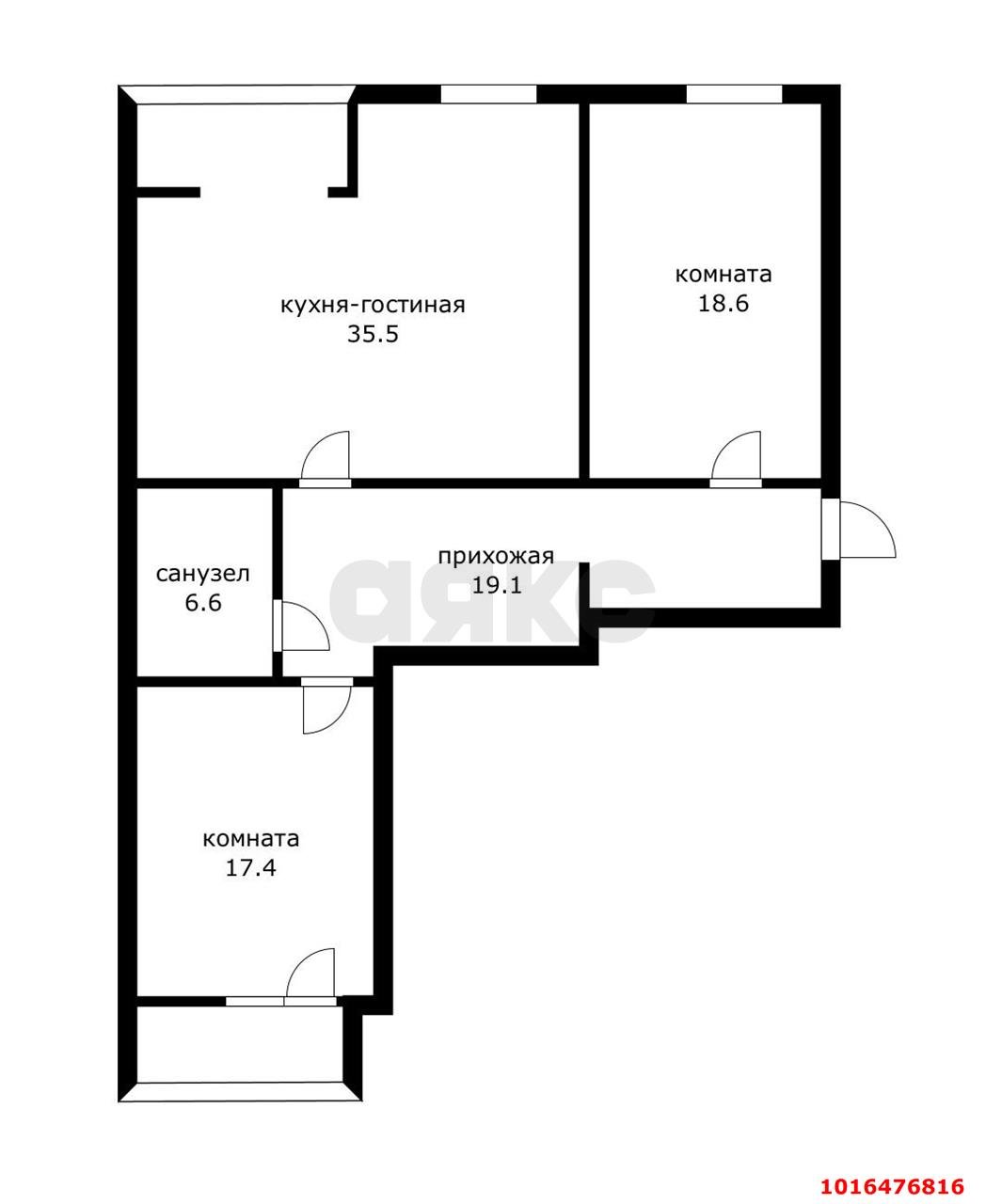 Фото №14: 3-комнатная квартира 100 м² - Краснодар, Прикубанский внутригородской округ, мкр. Восточно-Кругликовский, ул. Черкасская, 123