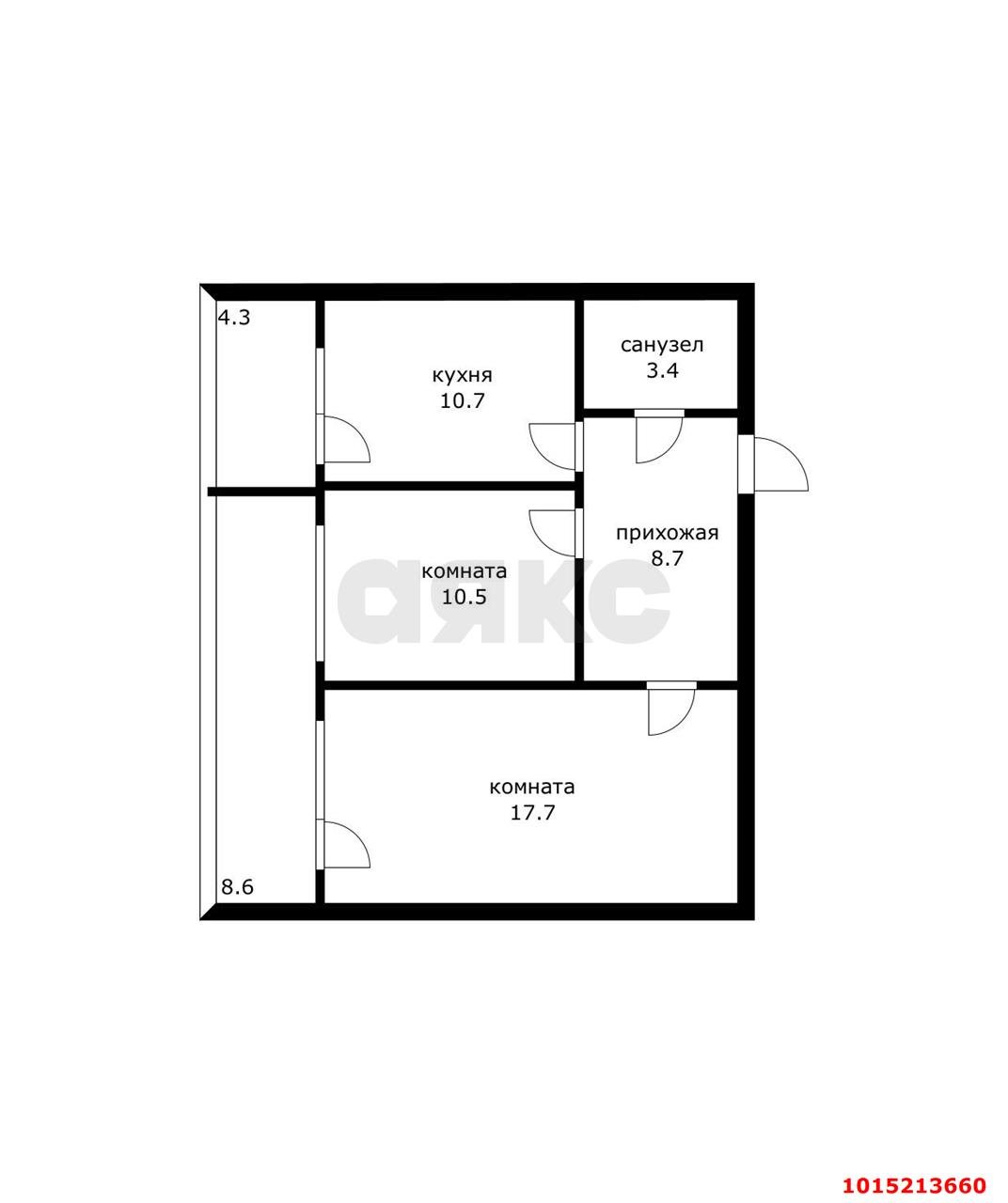 Фото №11: 2-комнатная квартира 63 м² - Краснодар, Прикубанский внутригородской округ, Калинино, мкр. Завод Радиоизмерительных Приборов, ул. Кадетская, 5