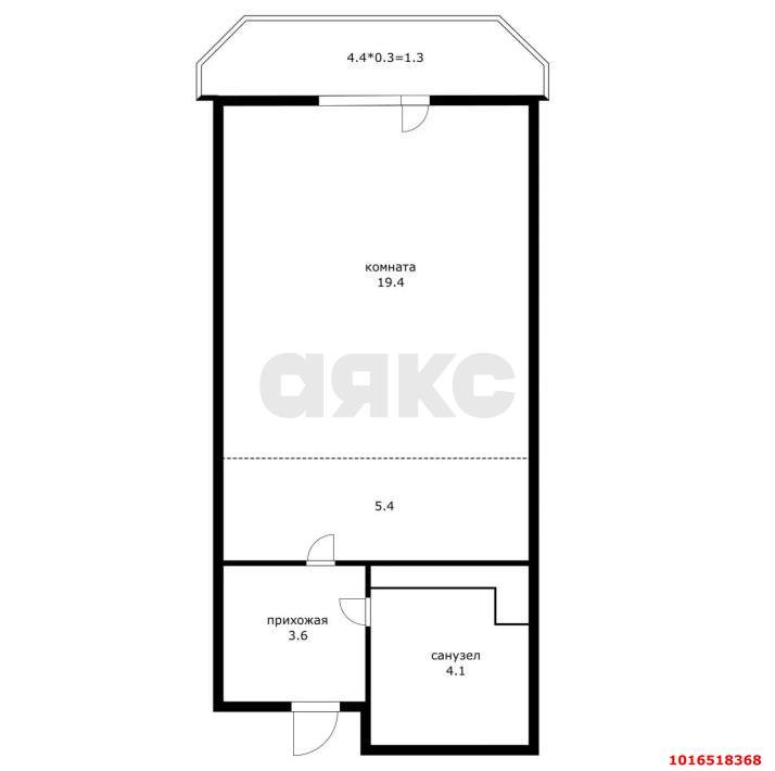Фото №7: Студия 33 м² - Краснодар, Прикубанский внутригородской округ, Фестивальный, Солнечный, мкр. ЖК Янтарный 3, пр-кт Константина Образцова, 4к2
