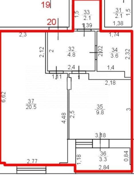 Фото №5: 1-комнатная квартира 40 м² - Харино, Привокзальный территориальный округ, мкр. жилой комплекс Атмосфера, ул. Дорожная, 11