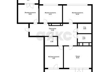 Фото №3: 4-комнатная квартира 111 м² - Краснодар, мкр. жилой комплекс Сердце, ул. Школьная, 1