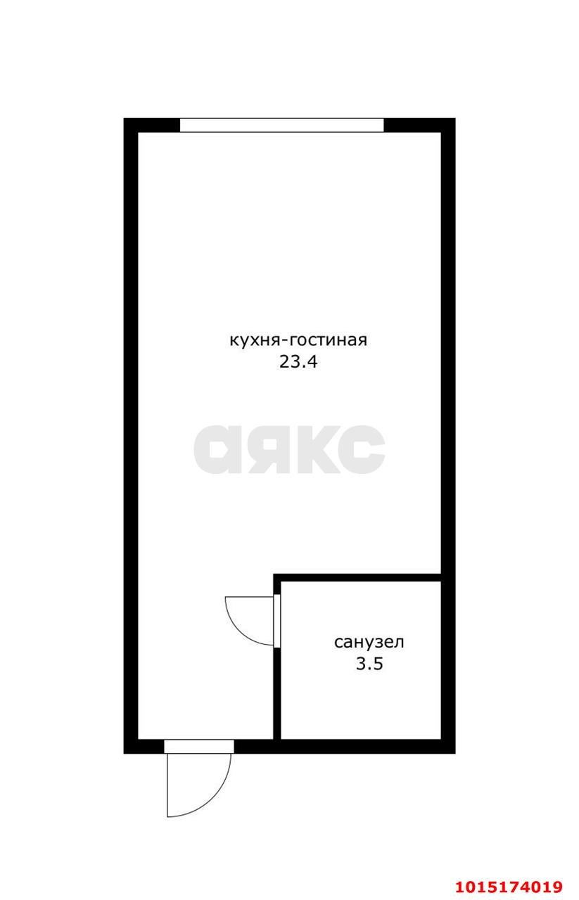 Фото №8: Студия 26 м² - Новая Адыгея, мкр. Прикубанский внутригородской округ, ул. Майкопская, 1/1
