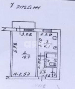 Фото №6: 1-комнатная квартира 31 м² - Мариуполь, Левобережный, Азовский, мкр. квартал № 278, пр-кт Тульский, 162