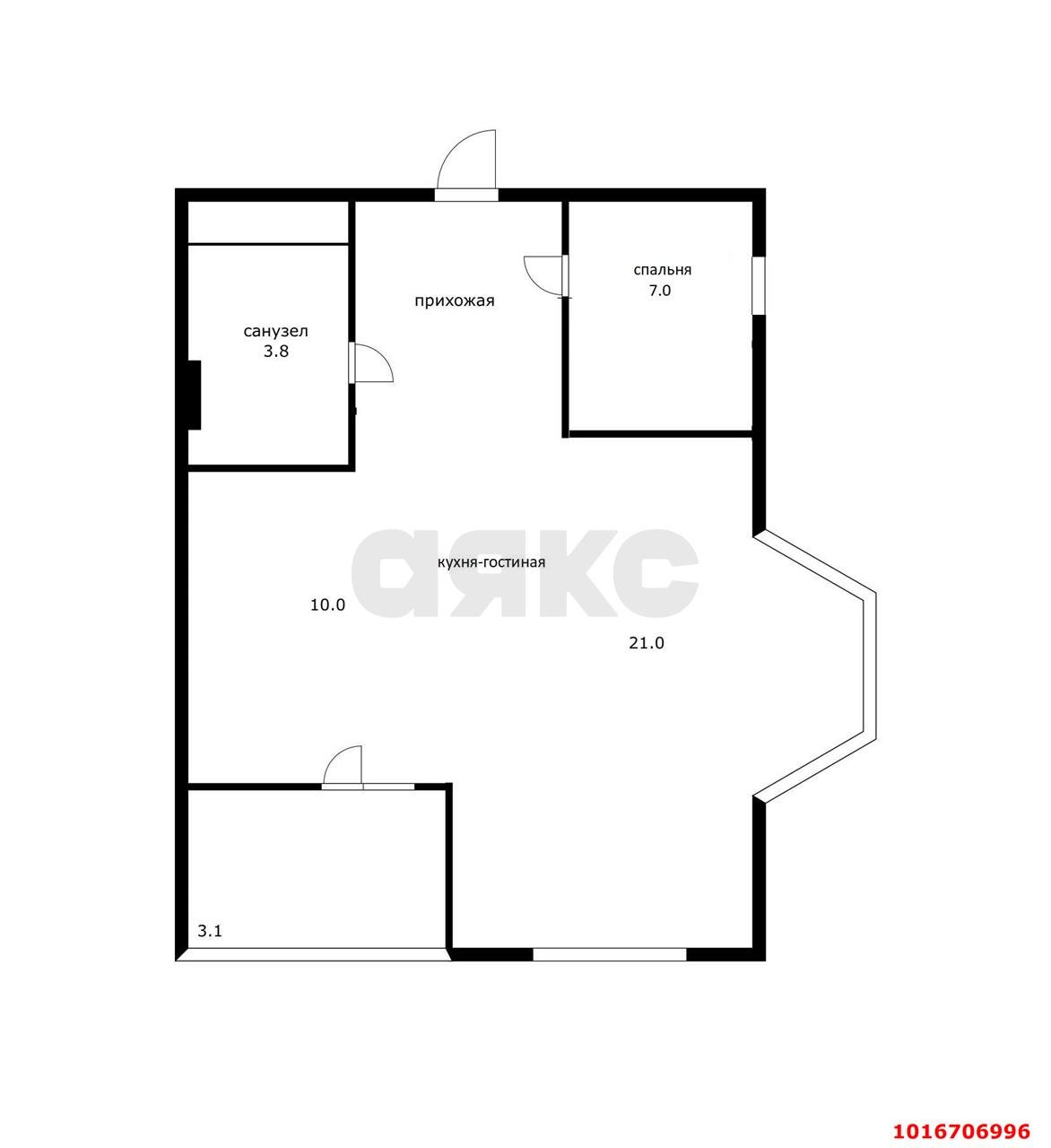 Фото №20: 1-комнатная квартира 48 м² - Краснодар, Центральный внутригородской округ, мкр. Центральный, ул. Красная, 176