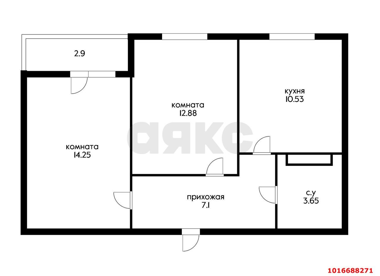 Фото №9: 2-комнатная квартира 58 м² - Краснодар, мкр. Карасунский внутригородской округ, ул. имени Владимира Жириновского, 7