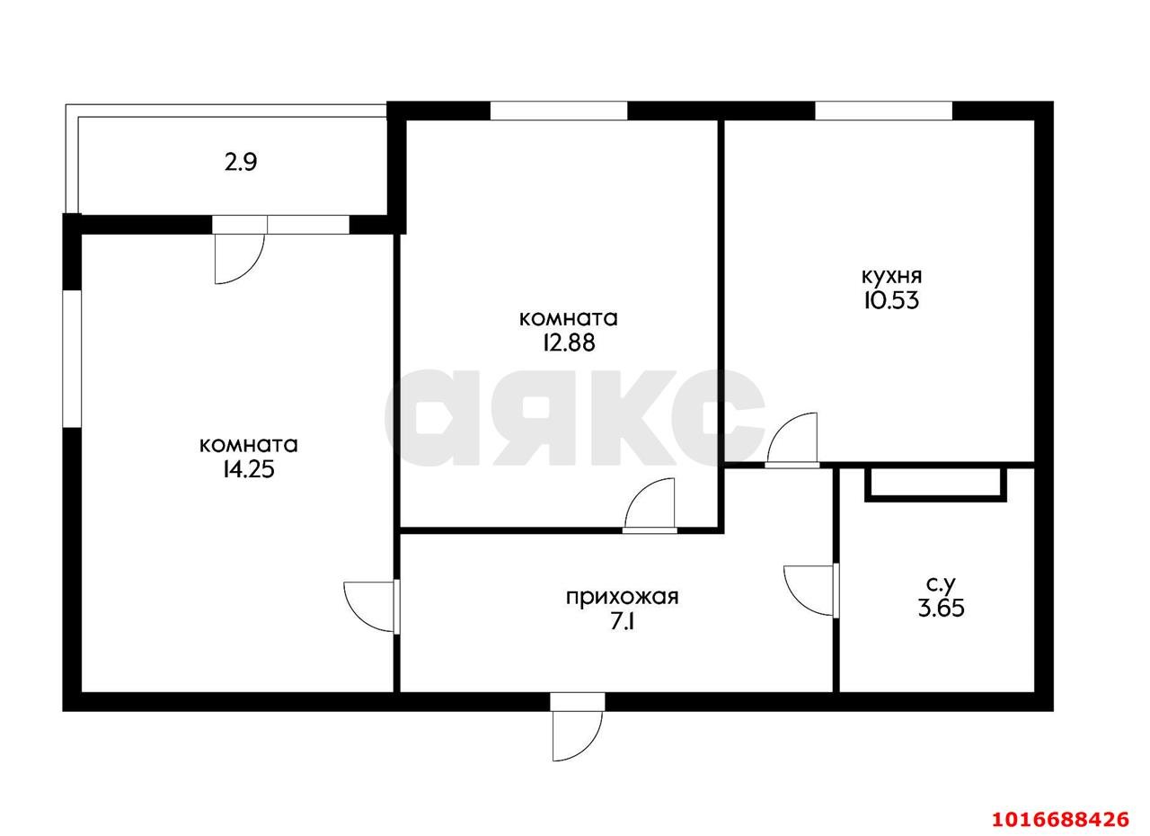 Фото №9: 2-комнатная квартира 52 м² - Краснодар, мкр. Карасунский внутригородской округ, ул. имени Владимира Жириновского, 7