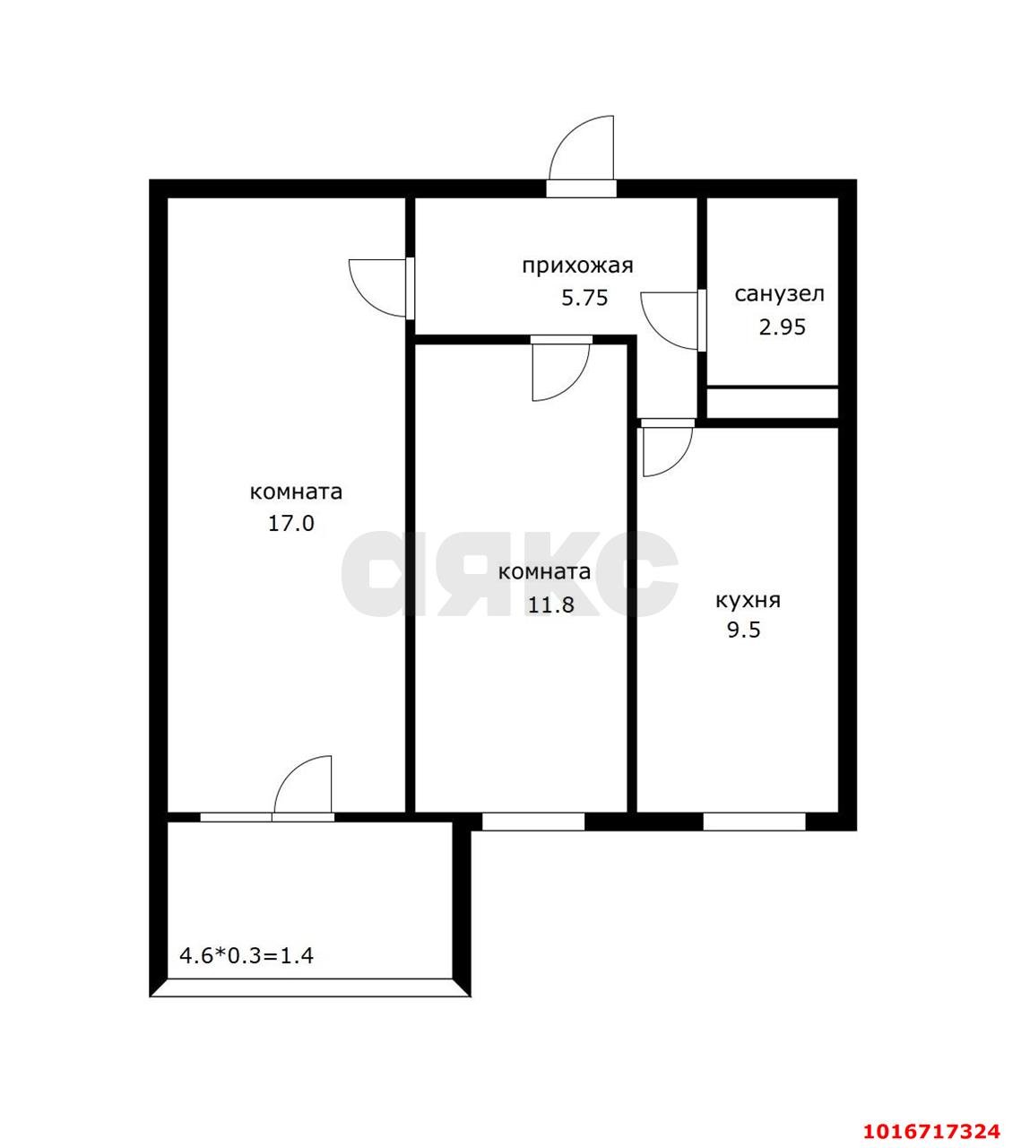 Фото №10: 2-комнатная квартира 52 м² - Краснодар, Прикубанский внутригородской округ, жилой комплекс Приоритет, ж/м имени Демьяна Бедного, ул. Степная, 1/1к3