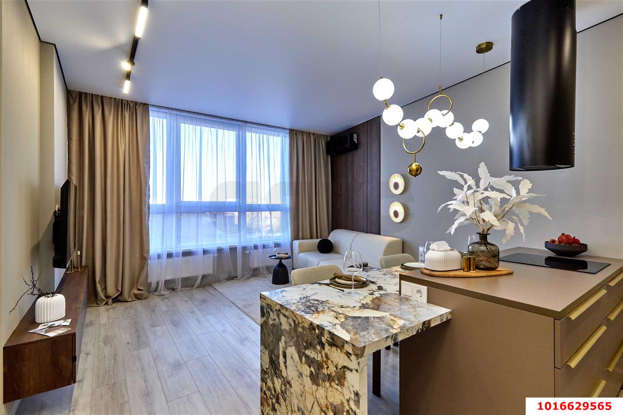 Фото №1: 1-комнатная квартира 39 м² - Краснодар, Центральный внутригородской округ, Табачная Фабрика, мкр. жилой комплекс Все Свои, ул. Колхозная, 5/2к1