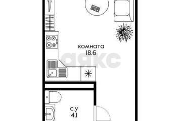 Фото №4: Студия 23 м² - Краснодар, мкр. Черёмушки, ул. Обрывная, 132/1к6