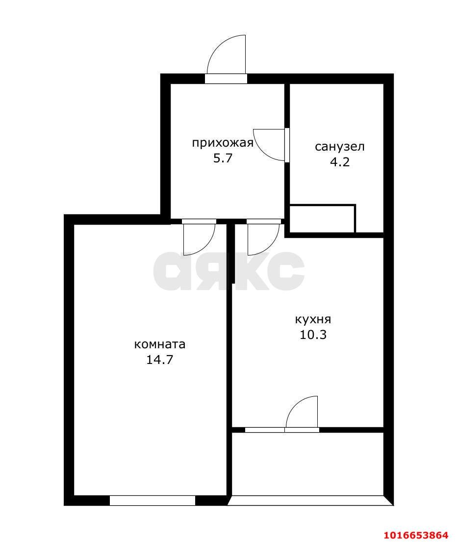 Фото №11: 1-комнатная квартира 37 м² - Знаменский, Карасунский внутригородской округ, мкр. Родные Просторы, ул. Природная, 10Бк4